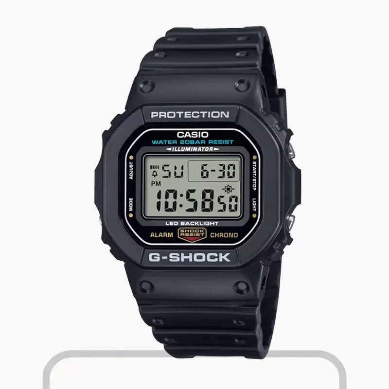 Casio G-Shock Digital Grey Dial Resin Men's Watch- DW-5600UE-1